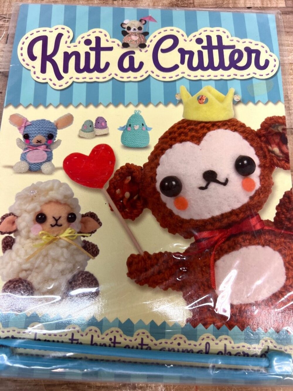 KNIT A CRITTER Learn How To Knit Cute Animal Characters Book With Needles